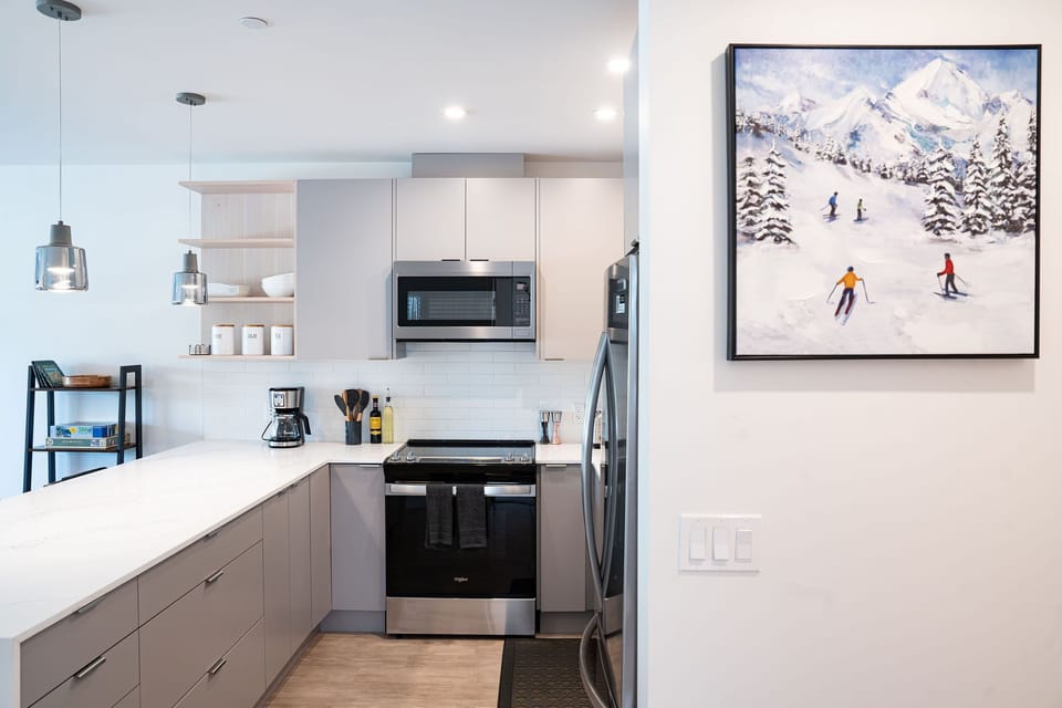Open concept kitchen