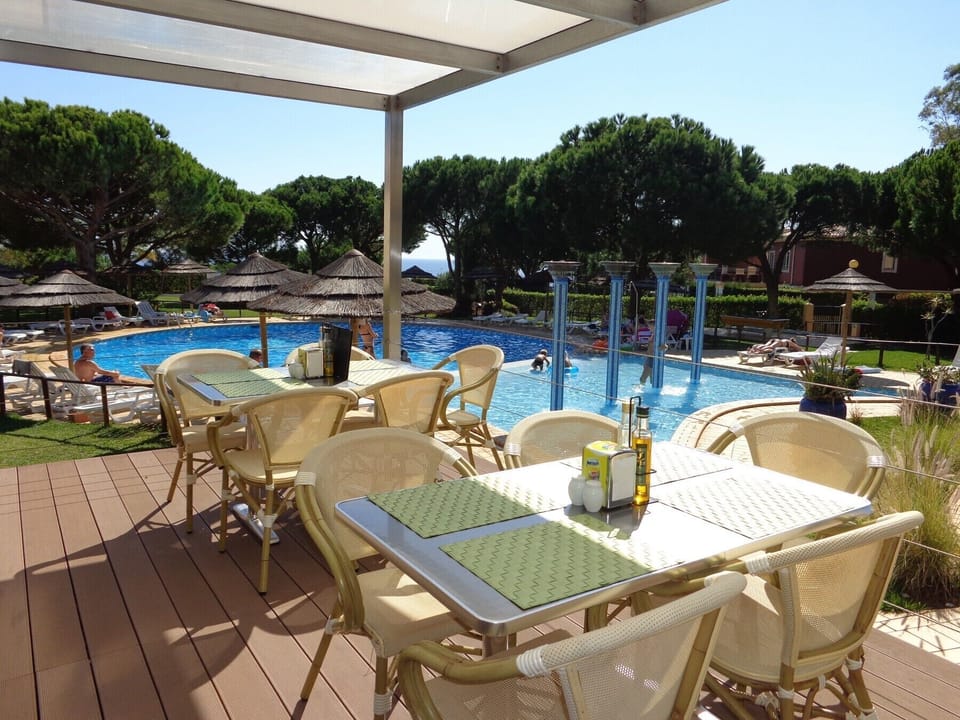 Shared swimming pool of the condominium