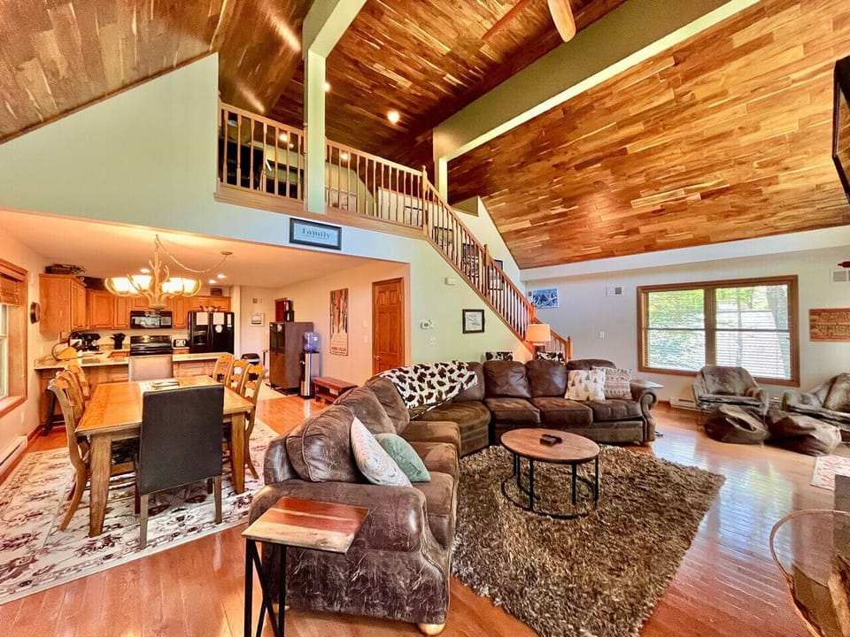 Open layout on main floor so everyone can be together
