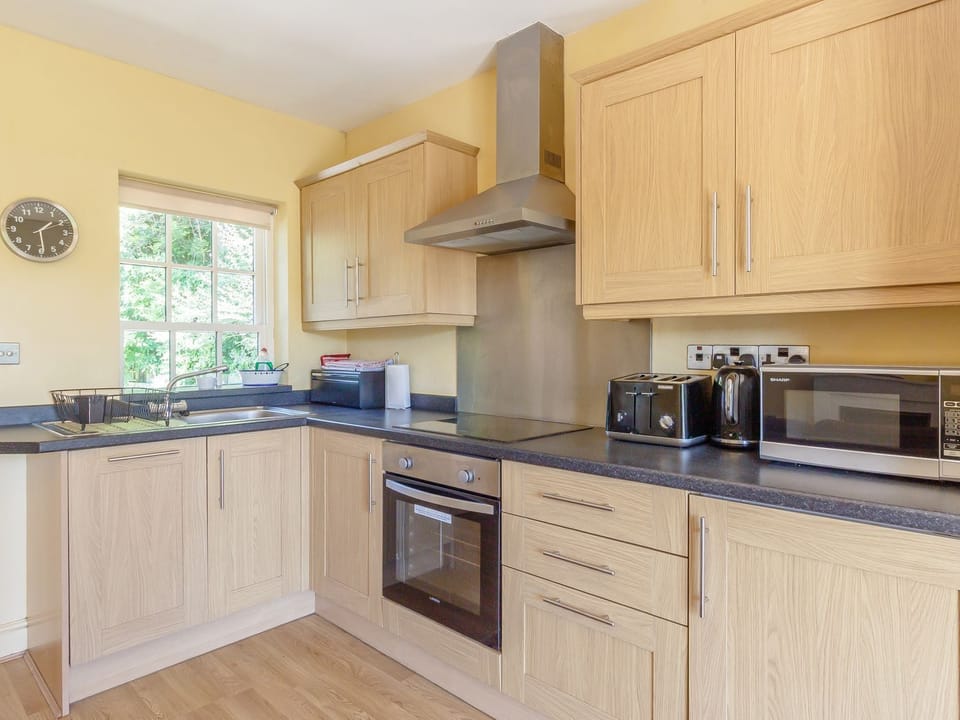 Fridge, dishwasher, electric kettle, toaster