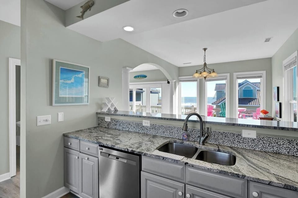 Custom Shark Tooth Backsplash