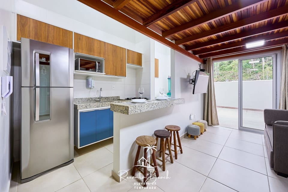 Apartment | Private kitchen | Full-size fridge, microwave, oven, stovetop