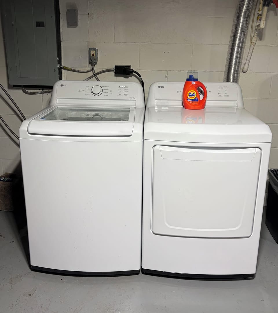 Washer and dryer available for your use.