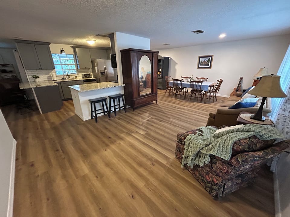 Open floor plan.