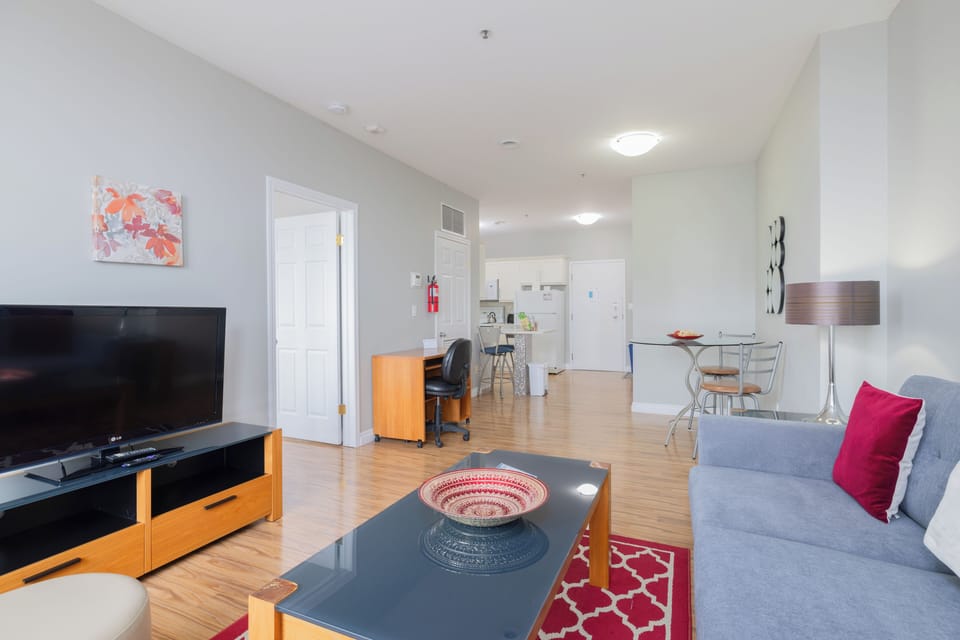 Comfort Apartment, 1 Queen Bed | Living area | 42-inch flat-screen TV with digital channels