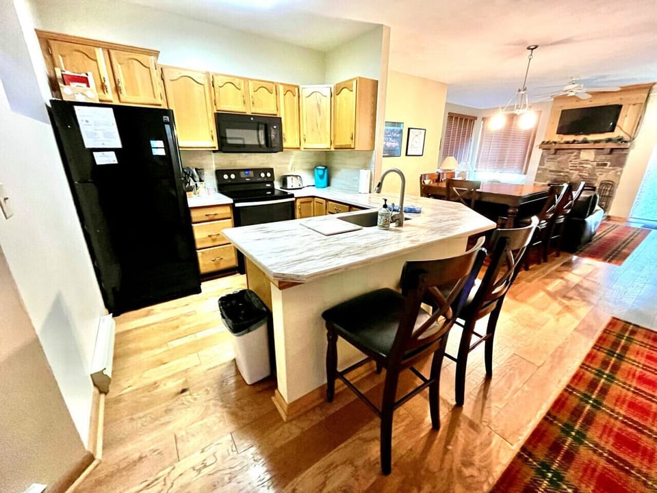 Cook up your favorites in the fully equipped kitchen