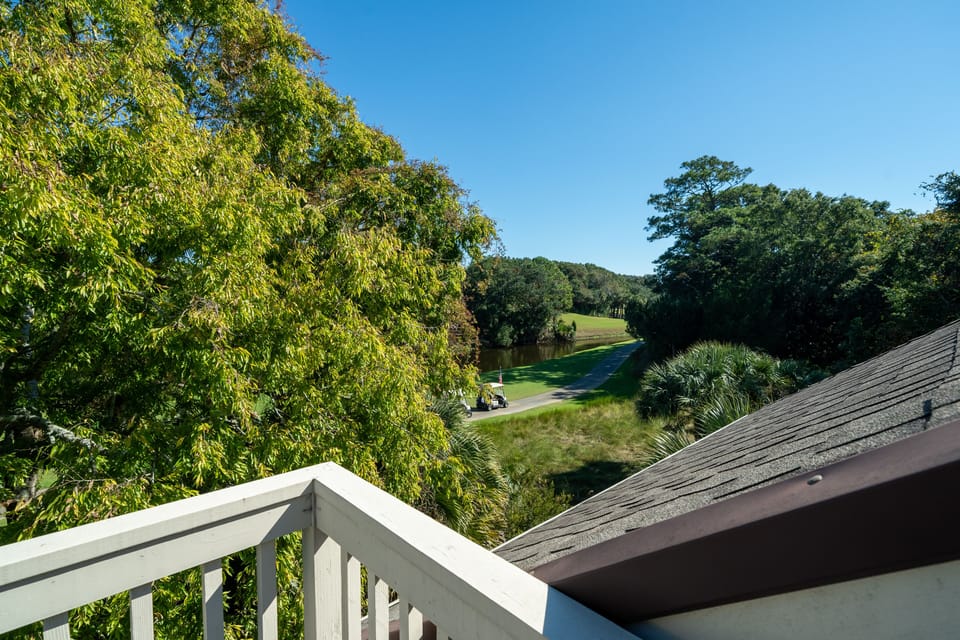 Expansive views from the second floor balcony