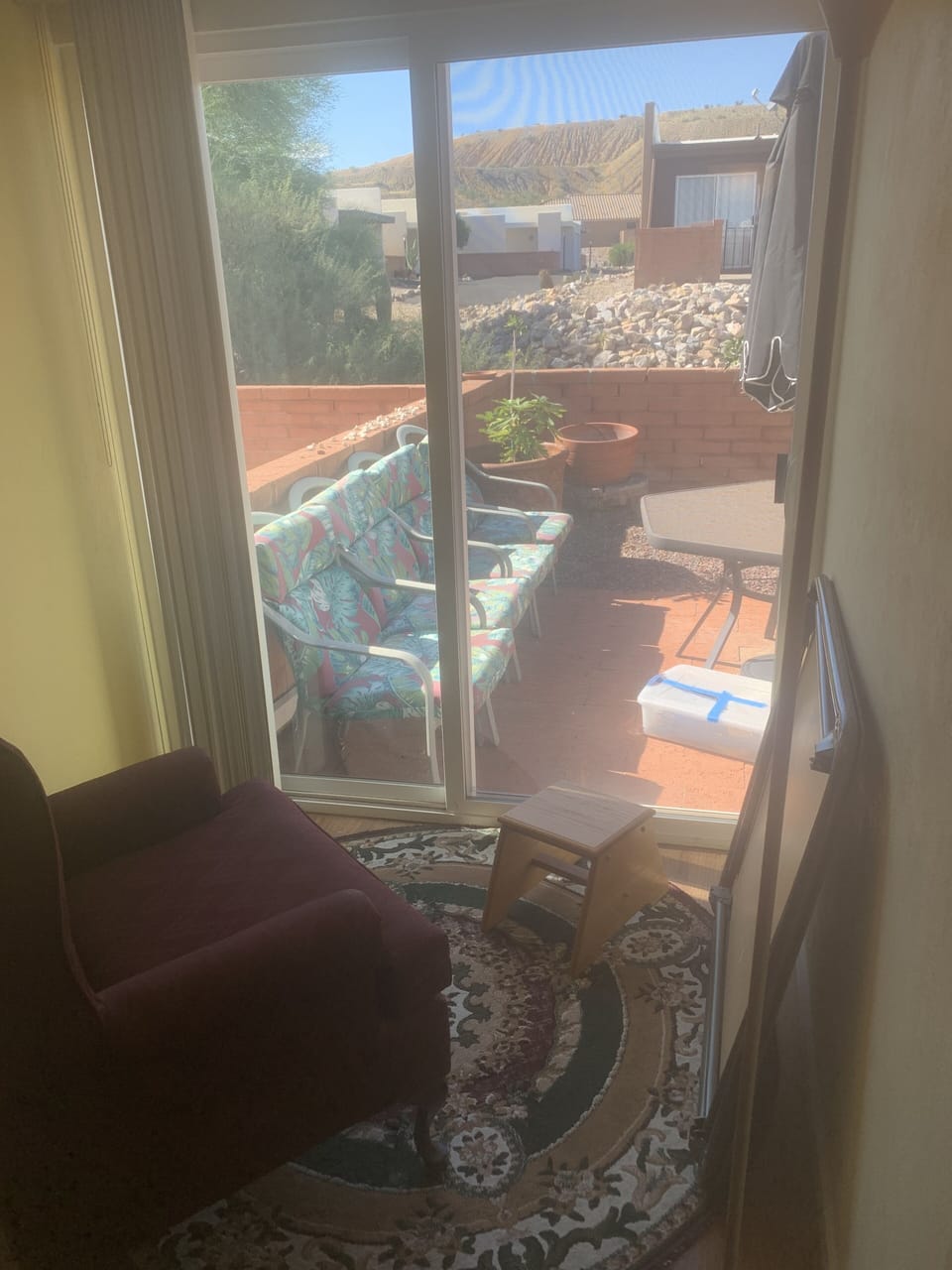 View to Citrus Garden from Master Bedroom