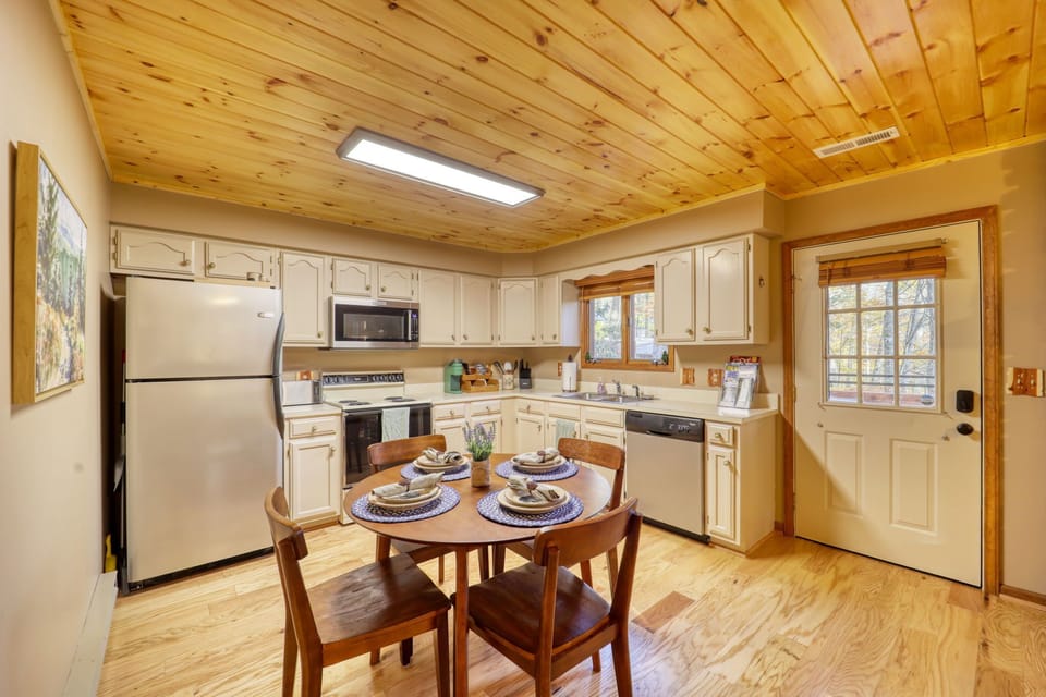 Fully stocked kitchen equipped with everything you will need during your stay