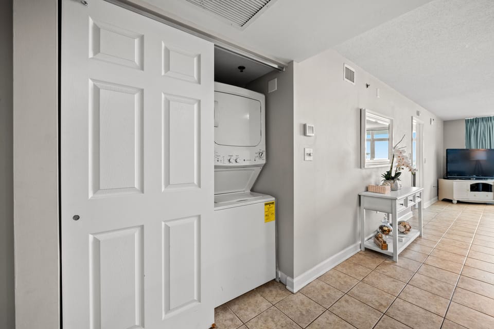 Never underestimate the convenience of a washer & dryer in your unit.