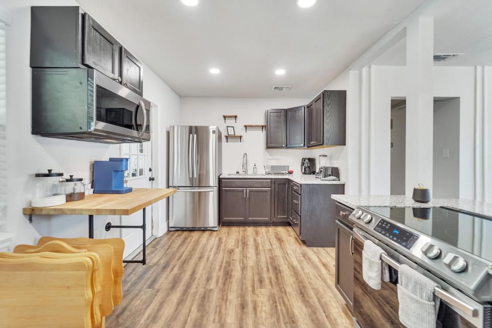 Full kitchen equipped for all of your culinary desires. Including coffee!