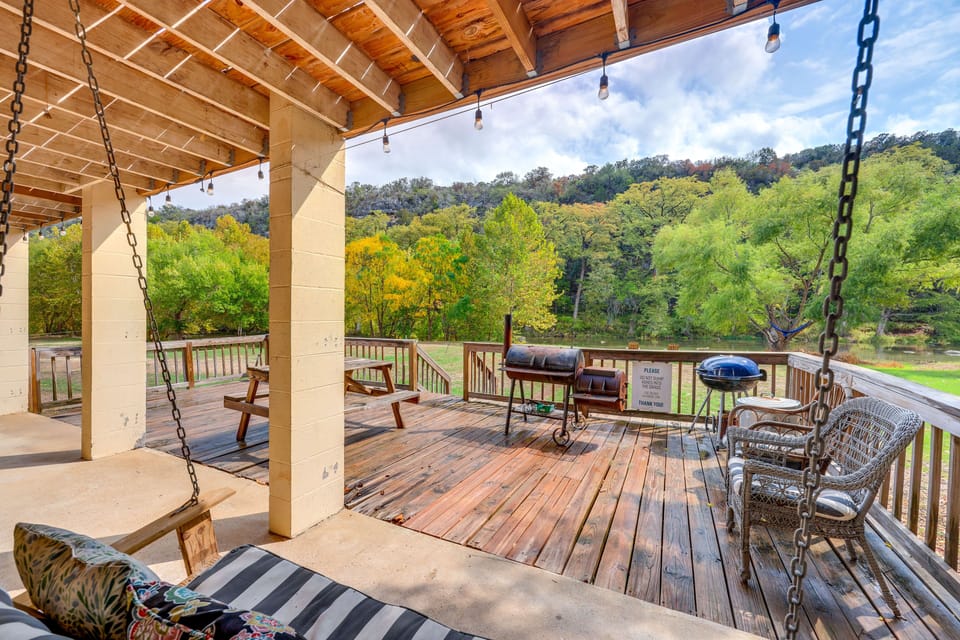 Deck | Charcoal Grill (Charcoal Not Provided) | River Access