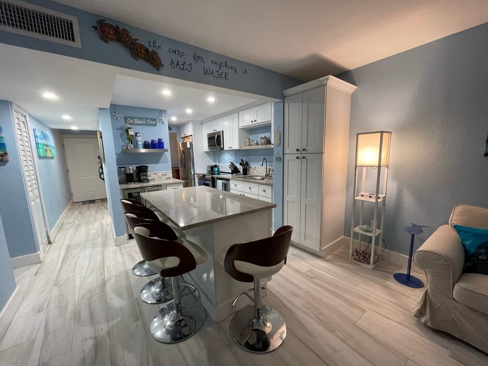 Your living room, kitchen, hallway at your island home!