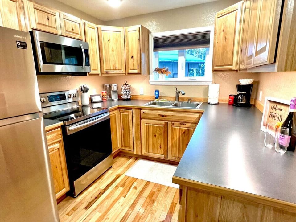 Full Kitchen with Stainless Steel Appliances