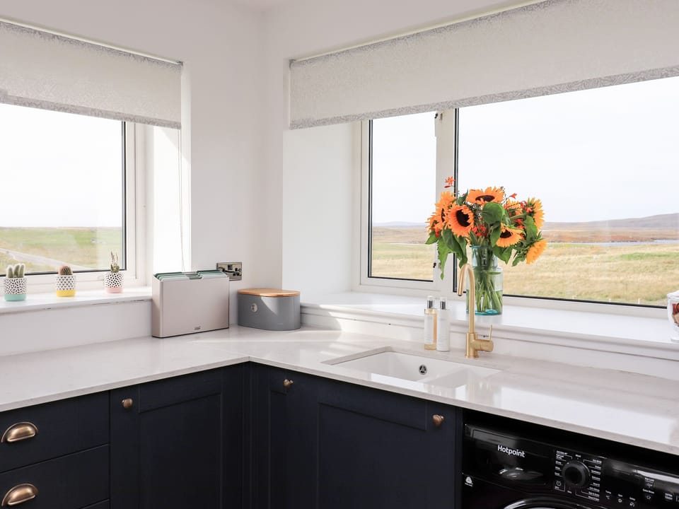 Fridge, dishwasher, electric kettle, toaster