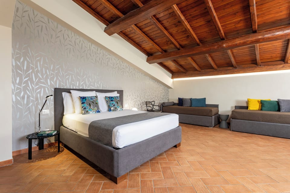 Family Room, Terrace (Zagara Bianca) | Egyptian cotton sheets, premium bedding, memory foam beds, minibar