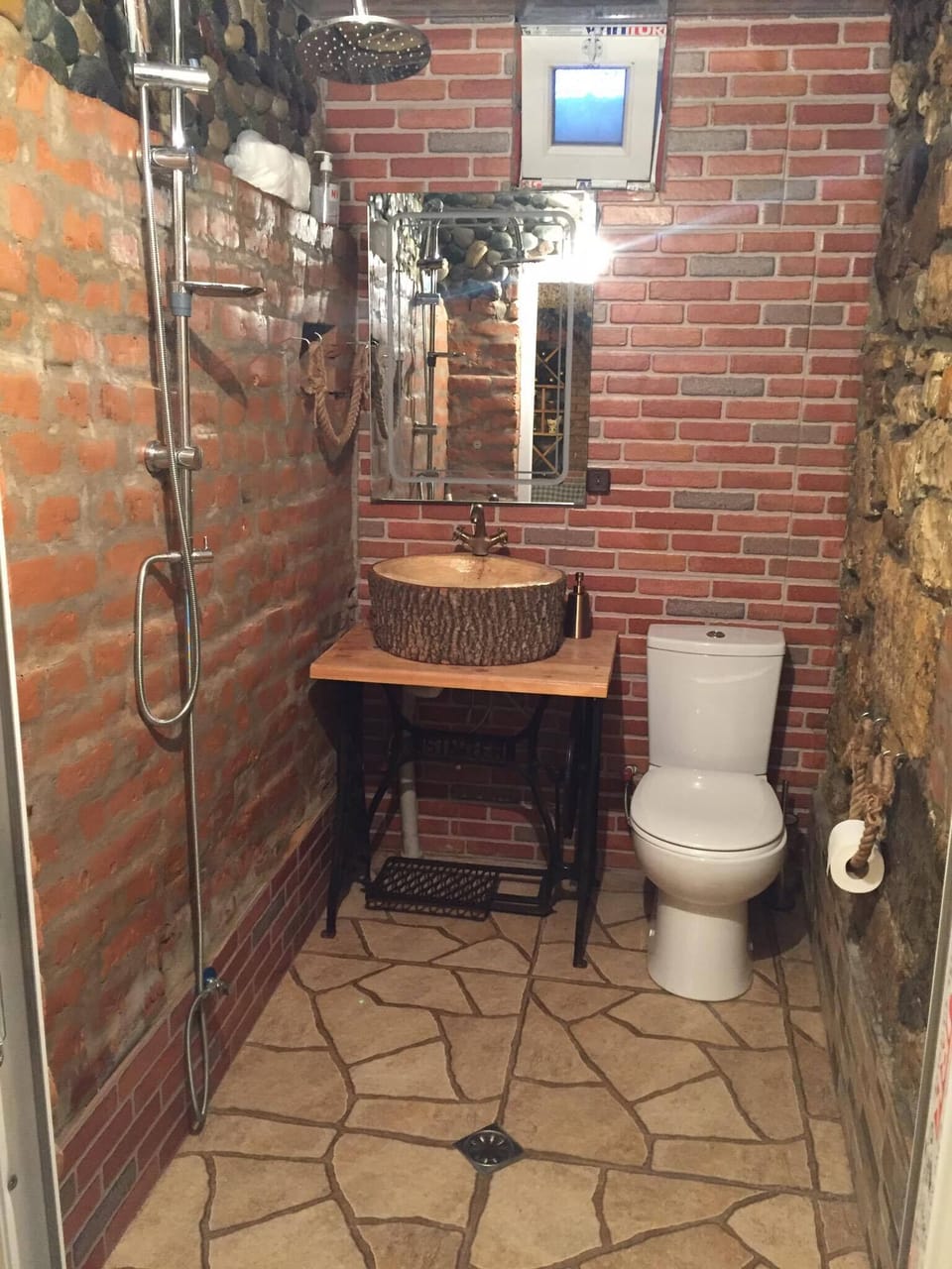 bathroom and toilet