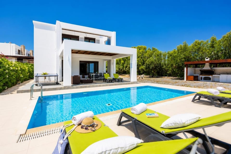Beautiful villa with private pool, terrace, and garden with sea views