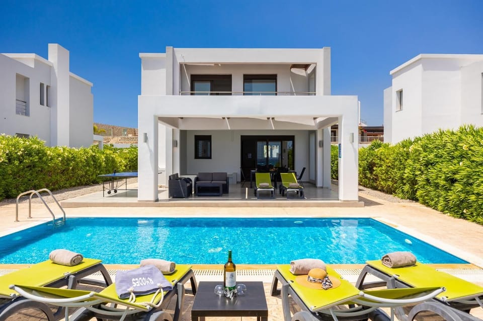 Beautiful villa with private pool, terrace, and garden with panoramic sea views