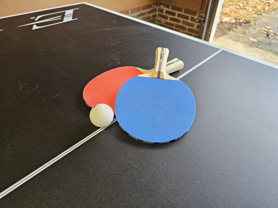 Settle the score after a long day -- serve, volley, and laugh it out with your crew.