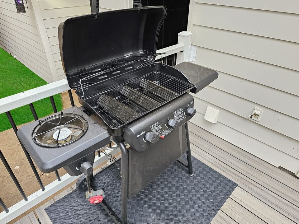 Fire up the grill, kick back on the 400 sq ft deck, and unwind after work -- your own backyard cookout spot.