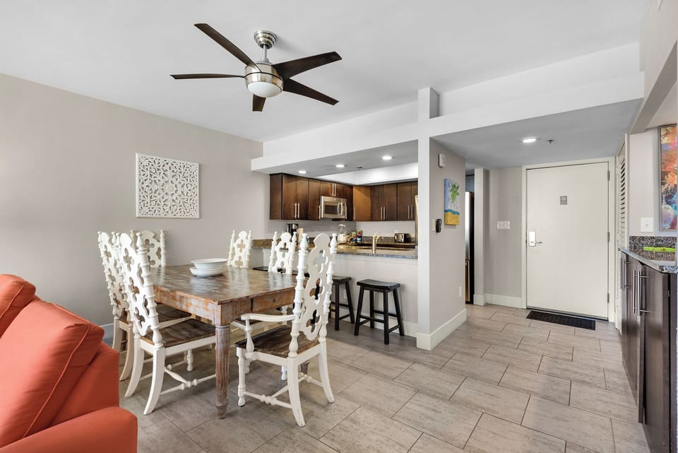 Dining and kitchen