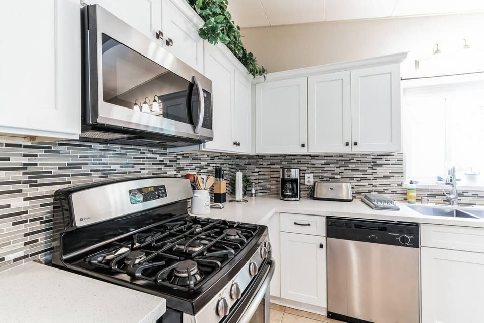 Plenty of counter space to prep your meals. 