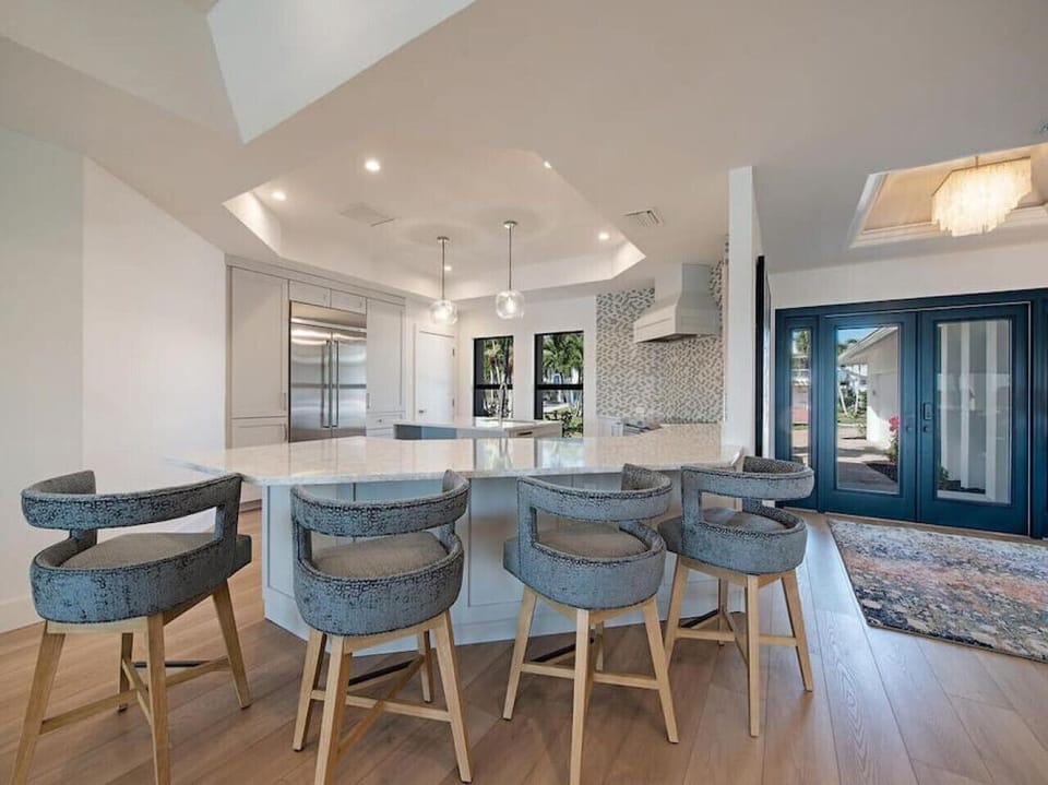 Gather here for breakfast, games, or wine night
