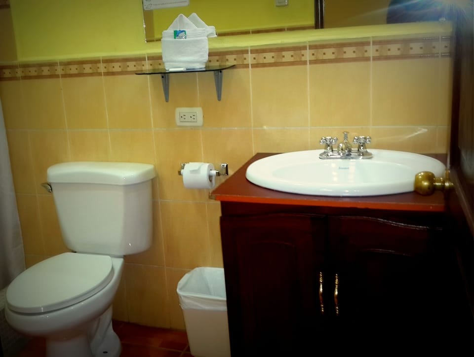 Double Room | Bathroom | Shower, free toiletries, towels