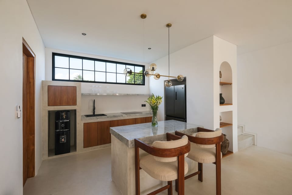 Villa, 2 Bedrooms | Private kitchen | Fridge, microwave, stovetop, coffee/tea maker