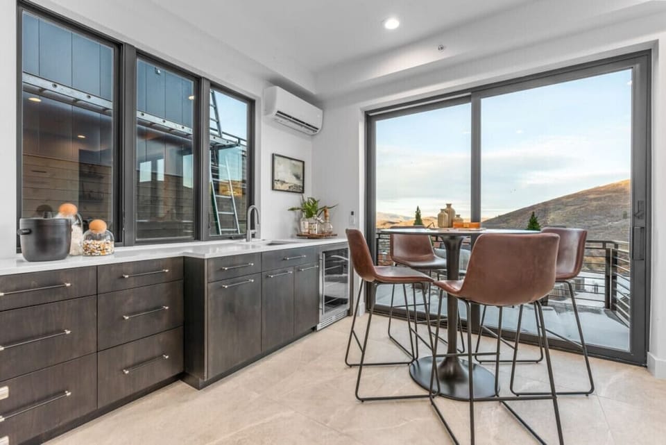 Spark spirited conversation against a backdrop of endless mountain vistas.