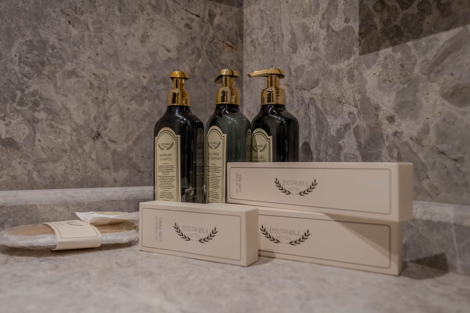 Shower, free toiletries, hair dryer, bathrobes