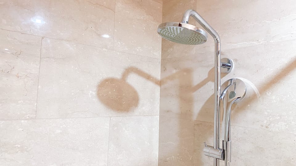 Studio | Bathroom | Shower, free toiletries, towels