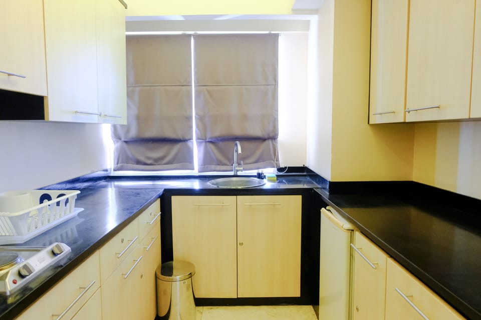 Apartment | Private kitchen | Full-size fridge, stovetop