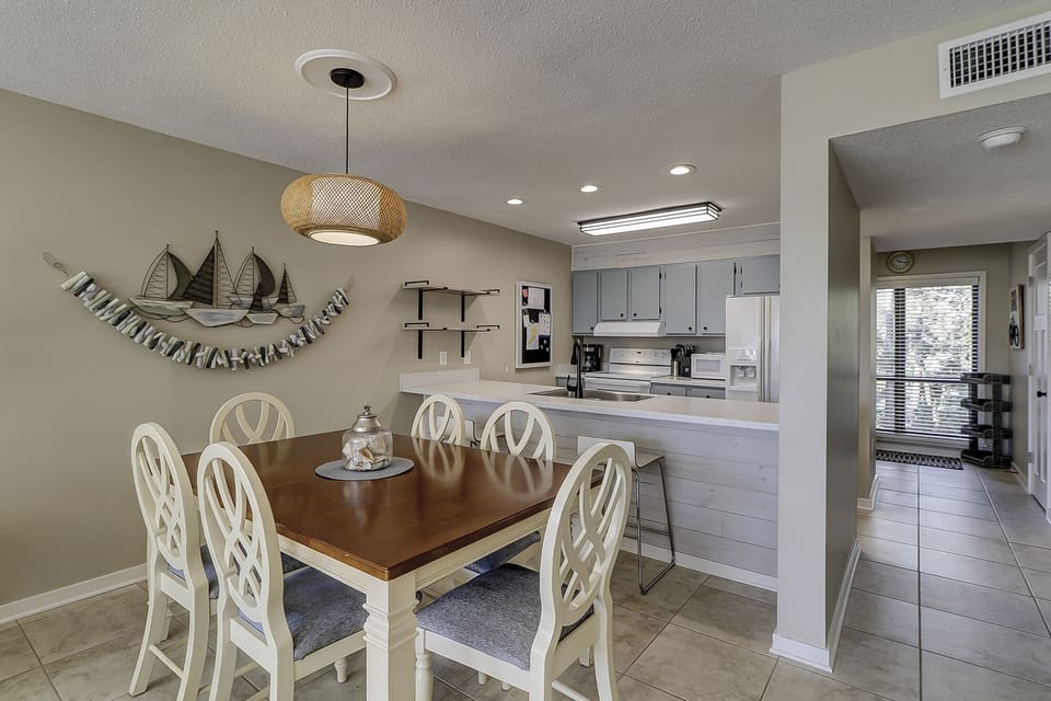 Dining and kitchen
