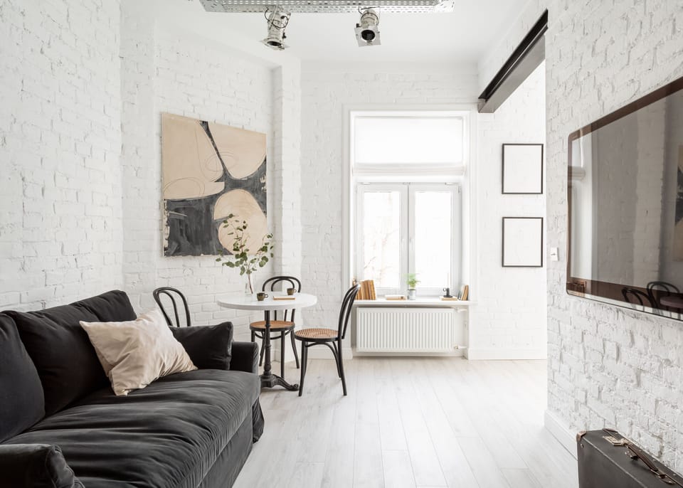 Design Apartment | Living area | 60-inch Smart TV with digital channels