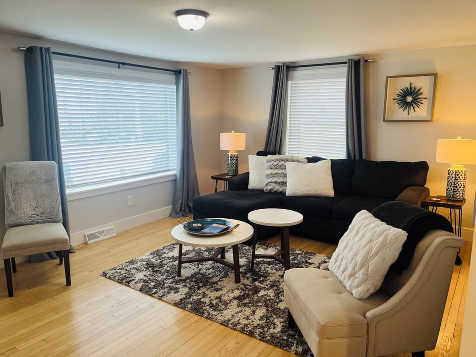 Living area and sofa