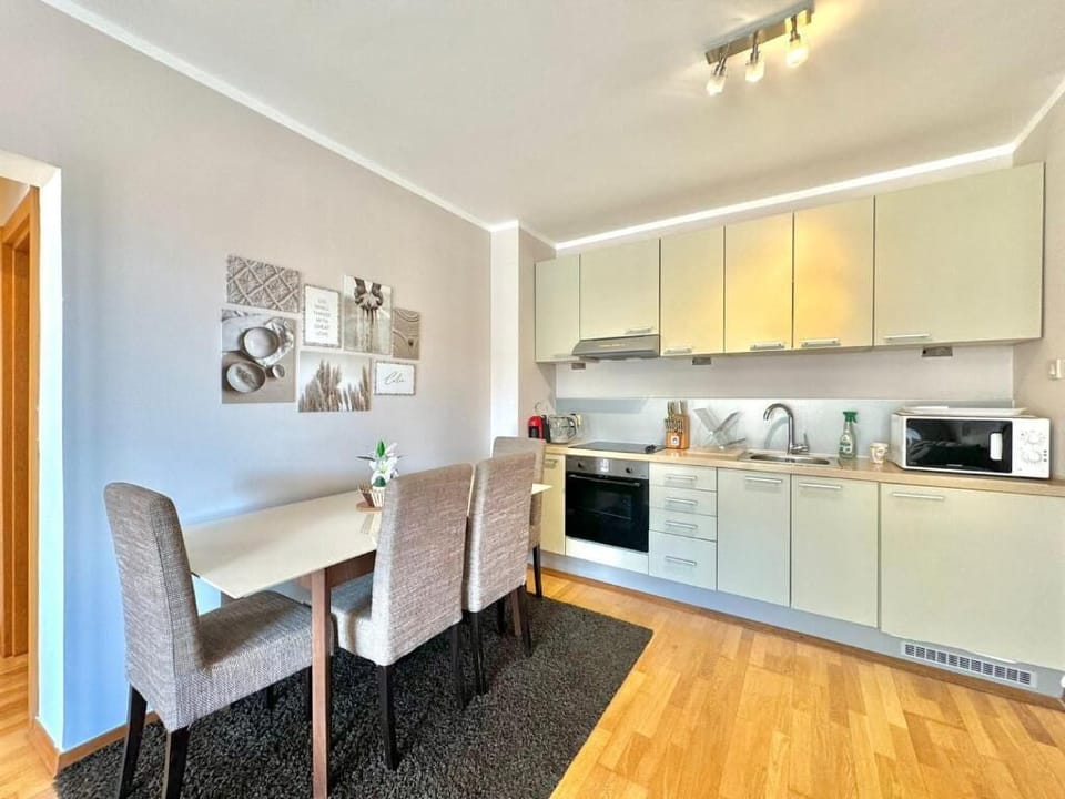 Premium Apartment | Private kitchen | Fridge, oven, stovetop, dishwasher