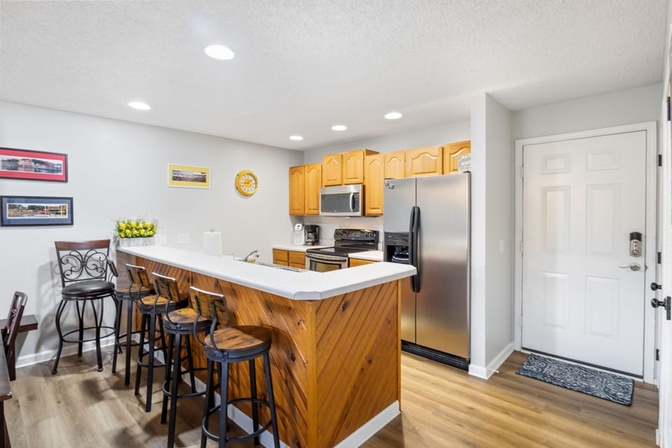 Ample space in the kithen for the convenience of cooking and meal preparation