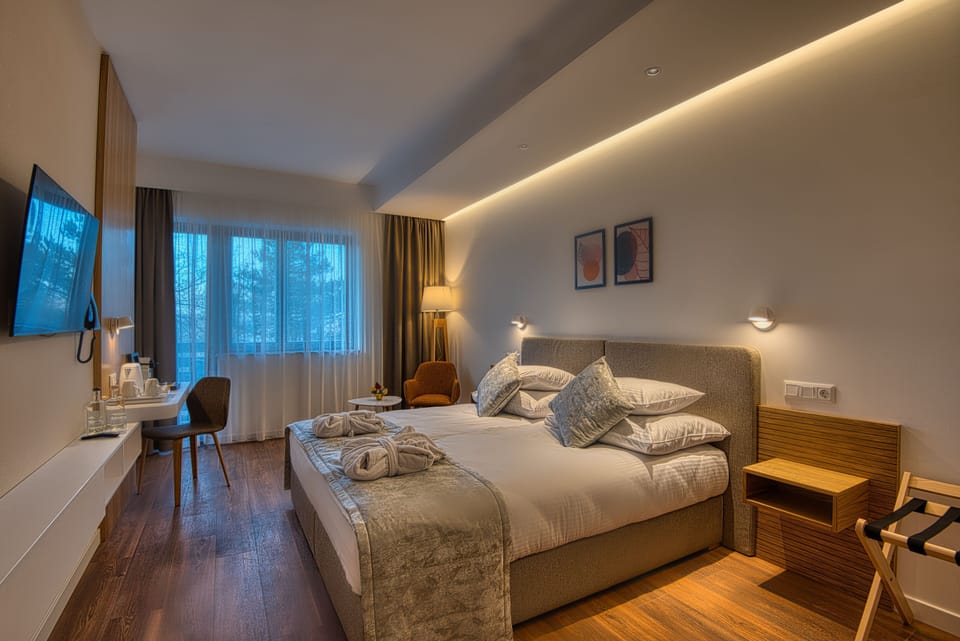Premium Room | Desk, blackout drapes, soundproofing, iron/ironing board (on request)