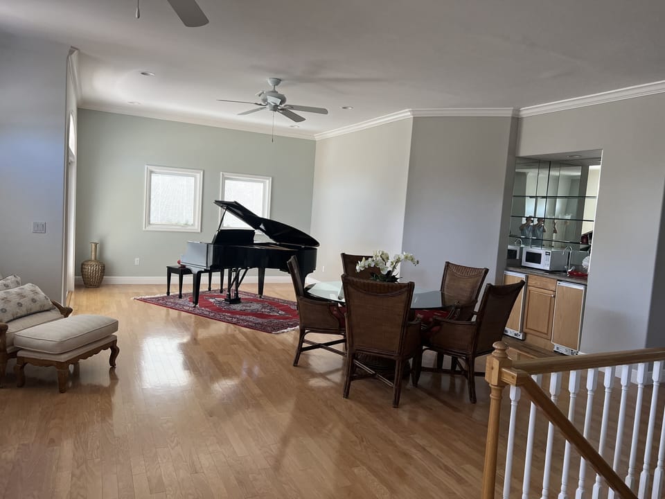 Upstairs game room