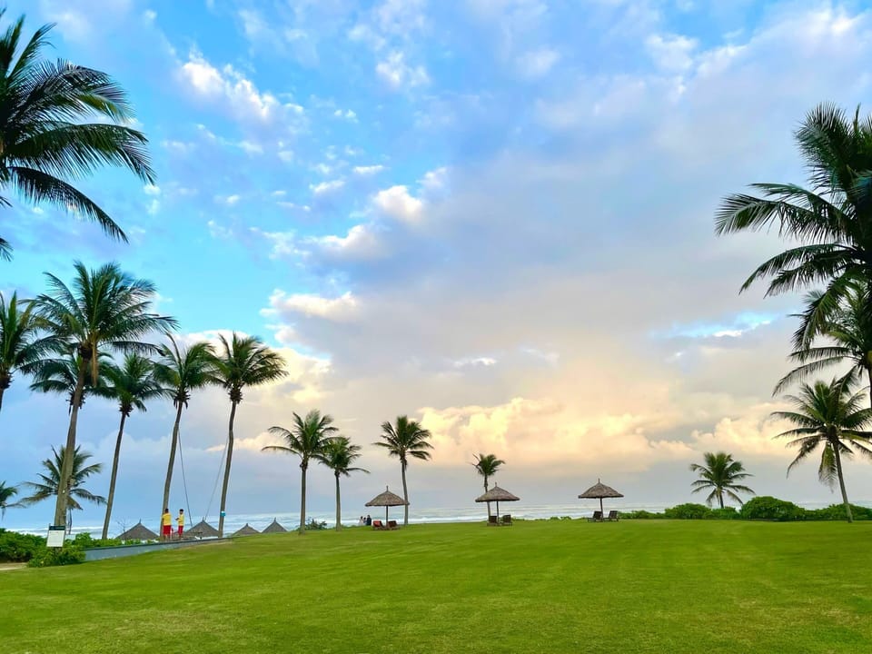Private beach, white sand