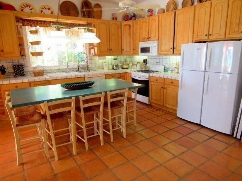 Indoors, Kitchen, Floor, Kitchen Island, Refrigerator
