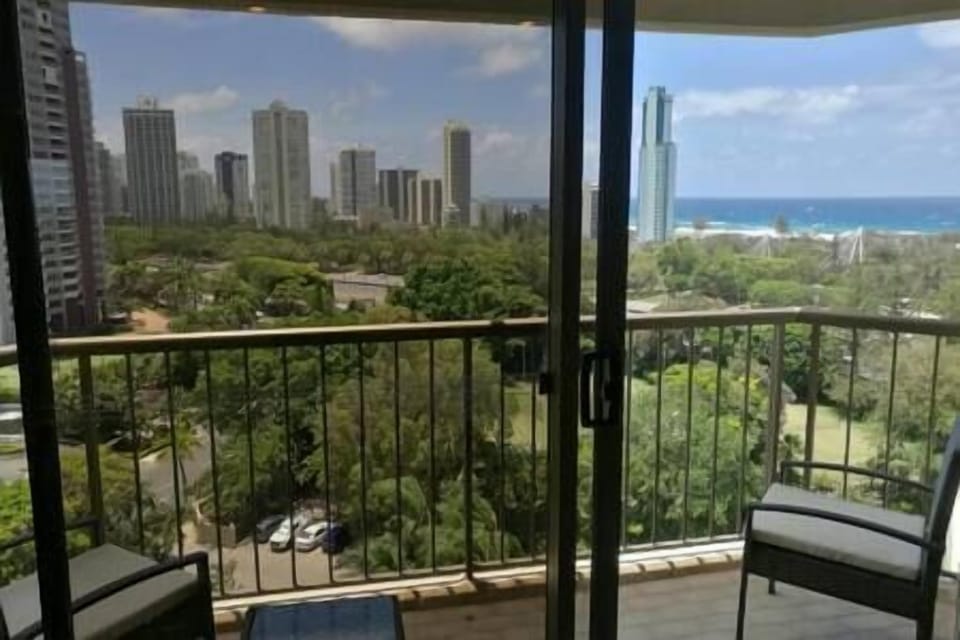Breezy balcony with ocean views
