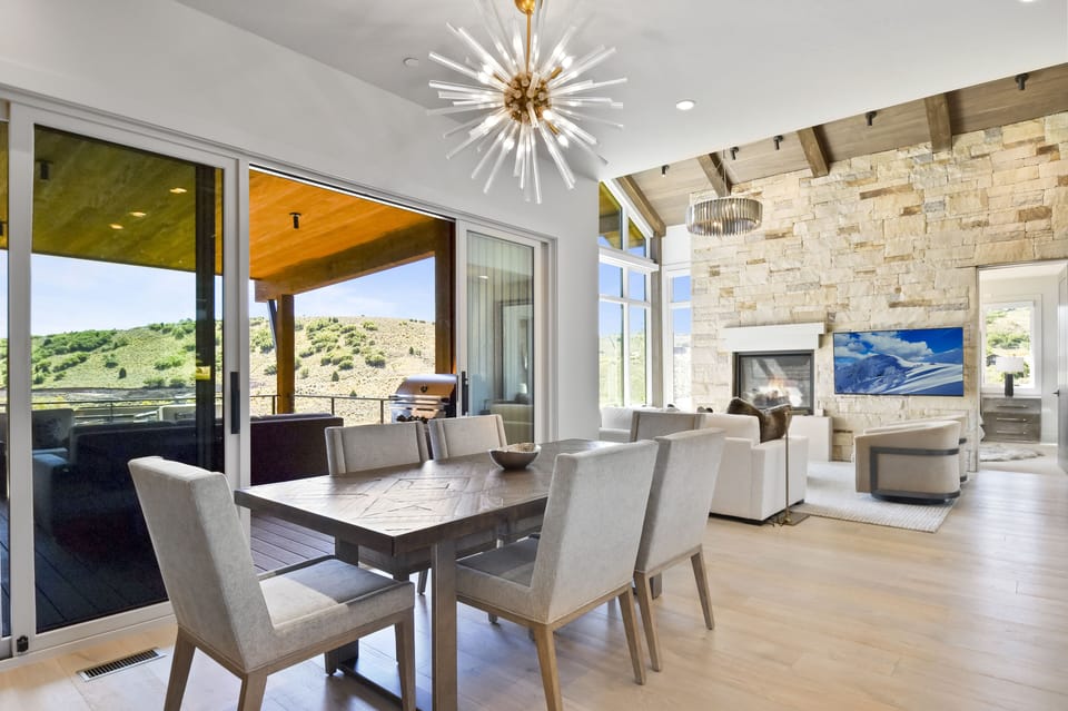 Stylish dining table.