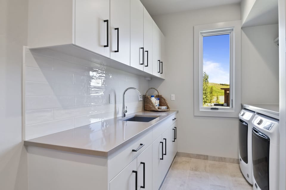 Laundry room.
