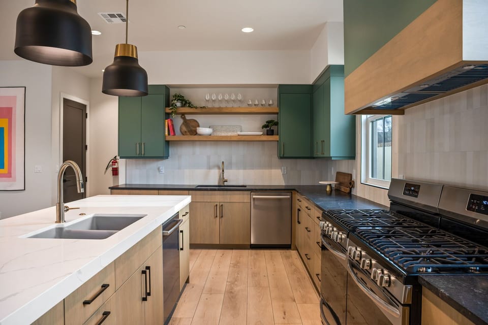 Large kitchen makes meal prep easy 