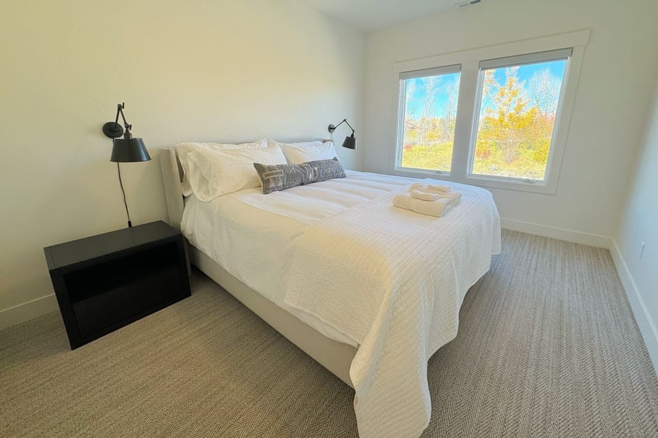 Bedroom #5 has a queen bed and a large closet.