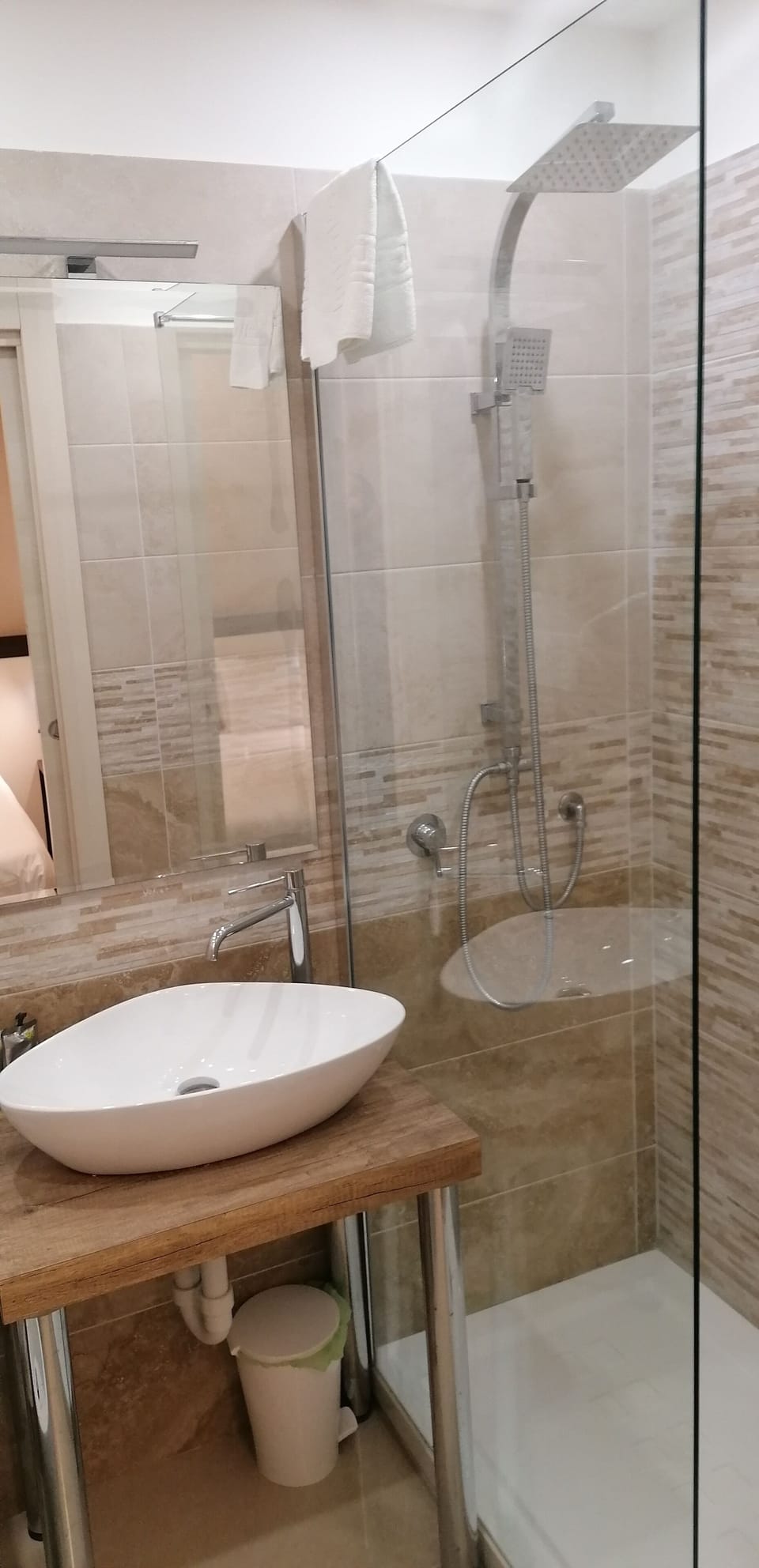 Shower, rainfall showerhead, hair dryer, bidet