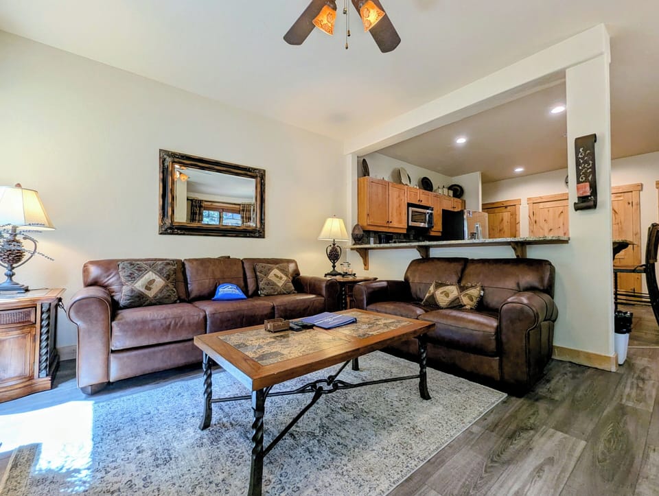 High end furnishings and updated flooring